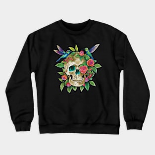 Skull with birds art Crewneck Sweatshirt